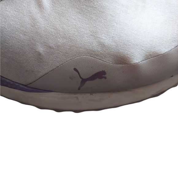 9.5 Puma Softfoam gray and purple tennis shoe - Picture 4 of 6